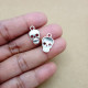 Metal Charms 16mm Skull #1 - Silver - 10 Charms