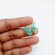 Resin Charms #5 - 25mm Butterfly & Evil Eye - Green - 1 Charm