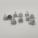Jhumka Base #28 - 14mm Mini - Silver - 5 Pairs