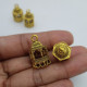 Jhumka Base #29 - 24mm Minaret - Golden - 2 pairs