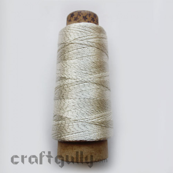 Crochet Thin Thread - White and Silver