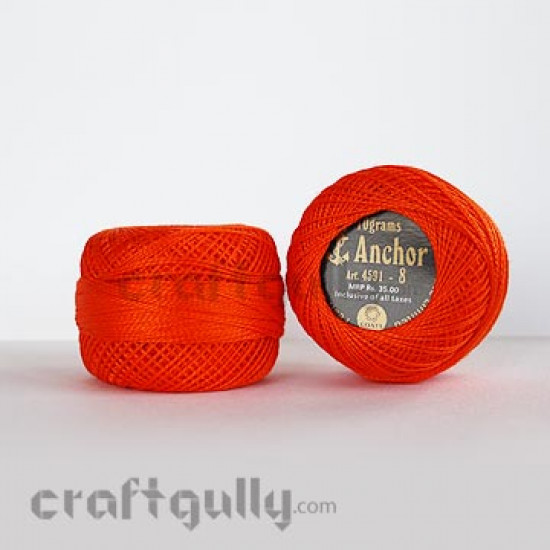 Anchor Pearl Cotton Tkt 8 - 4591-0332 (Orange Family)