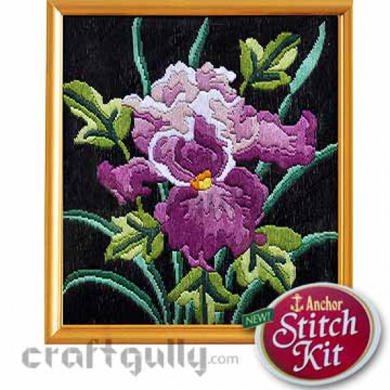 Anchor Stitch Kit - AIM01-SH0052 - Mauve Flower