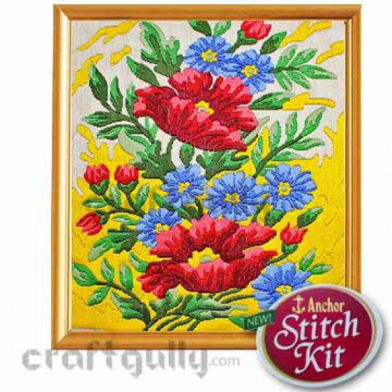 Anchor Stitch Kit - AIM03-SH0055 - Glossy Flowers
