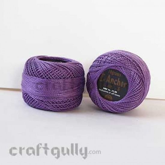 Anchor Pearl Cotton Tkt 8 - 4591-0106 (Purple Family)