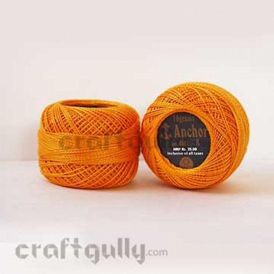 Anchor Pearl Cotton Tkt 8 - 4591-0304 (Orange Family)