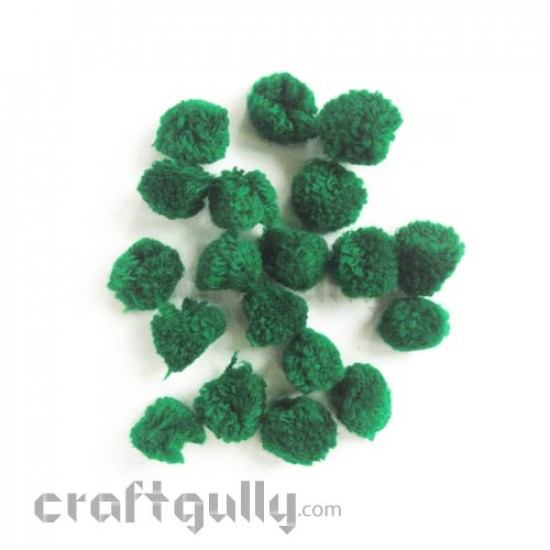 Pom Poms 20mm - Dark Green - Pack of 25