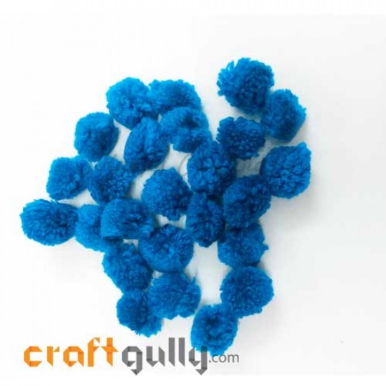 Pom Poms 20mm - Cerulean Blue - Pack of 25