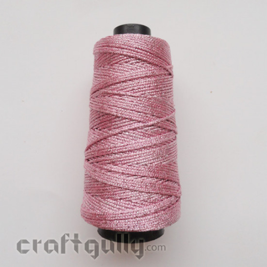 Crochet Thick Thread - Pink and Silver