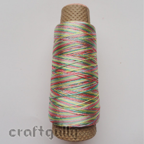 Crochet Thin Thread - Multicoloured  (Pastels) #2