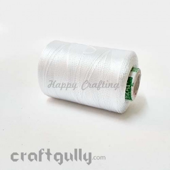 Faux Silk Thread - White