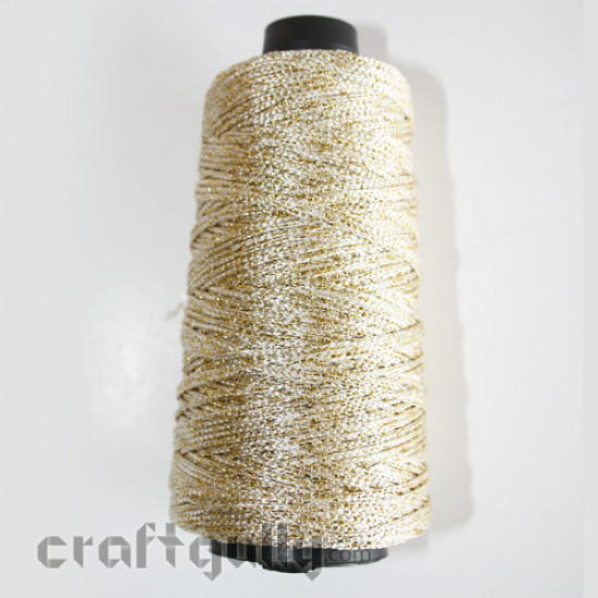 Crochet Thick Thread - Off-White and Gold