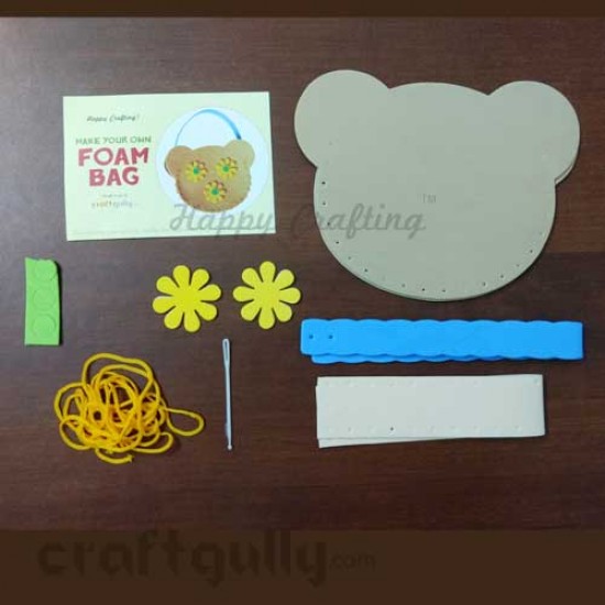 Make Your Own Foam Bag Kit - Small Teddy - Brown