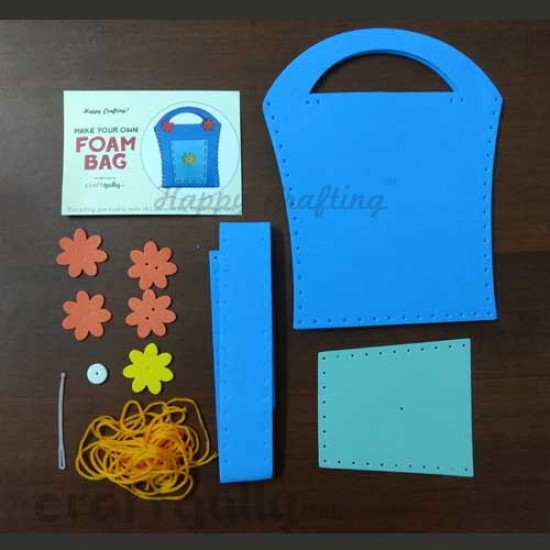 Make Your Own Foam Bag - Big - Basket - Blue