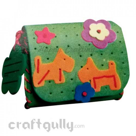 Make Your Own Foam Bag - Small - Clutch - Green