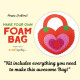 Make Your Own Foam Bag - Big - Heart - Red