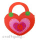 Make Your Own Foam Bag - Big - Heart - Red