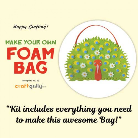 Make Your Own Foam Bag - Big - Peacock - Green