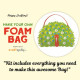Make Your Own Foam Bag - Big - Peacock - Green