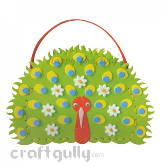 Make Your Own Foam Bag - Big - Peacock - Green