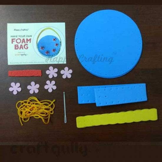 Make Your Own Foam Bag - Small - Round - Blue