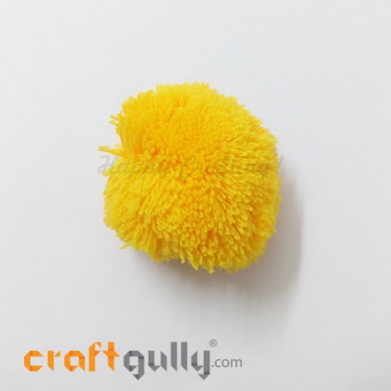 Pom Poms 48mm - Golden Yellow - Pack of 1