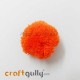 Pom Poms 48mm - Orange - Pack of 1