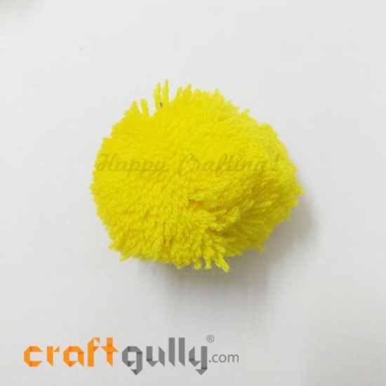 Pom Poms 48mm - Sunflower Yellow - Pack of 1