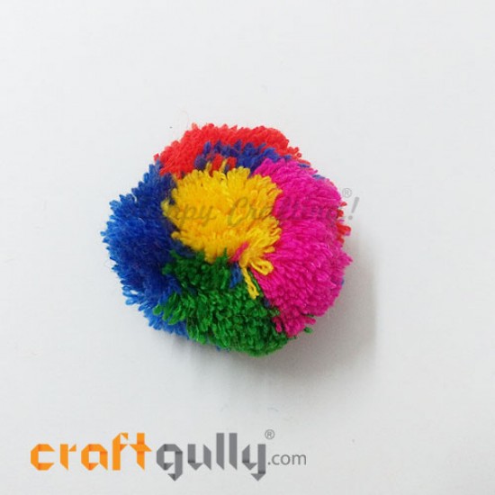 Rainbow Pom Pom Art Kits (Pack of 5) Craft Kits