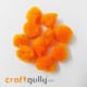 Pom Poms 22mm - Orange Sunrise - Pack of 10