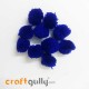 Pom Poms 22mm - Royal Blue - Pack of 10