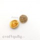 Metal Buttons #1 - 13mm Round - Golden - 2 Buttons
