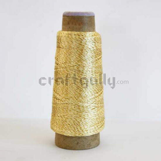 Crochet Thin Thread - Cream and Gold