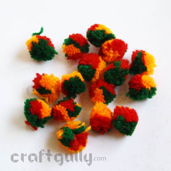 Pom Poms 20mm - 3-in-1 - Pack of 25