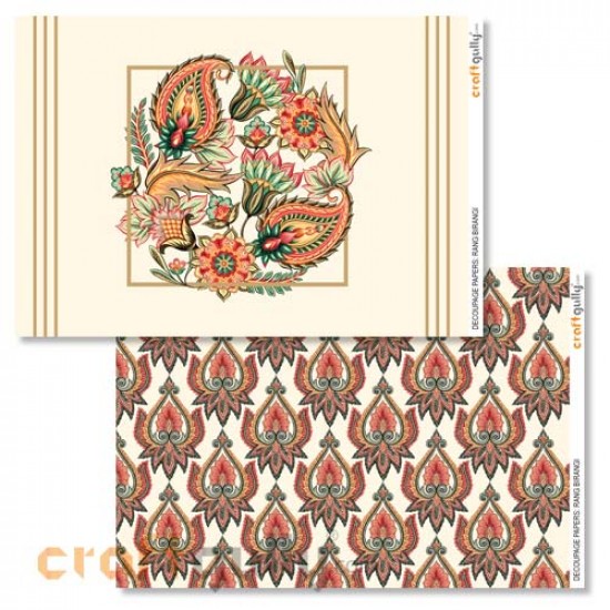 Decoupage Papers A4 - Rang Birangi - Pack of 4