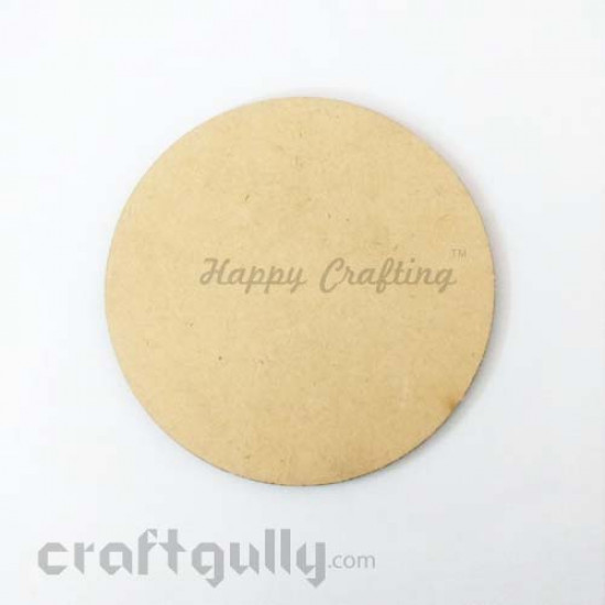 MDF Blank Coasters 98mm - Round