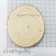 Wood Slice 80mm - Natural - Pack of 1