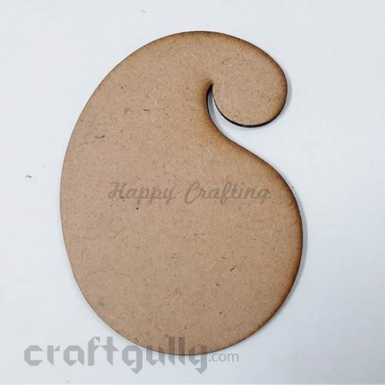 MDF Blank Designer Coasters 121mm - Paisley - Pack Of 1