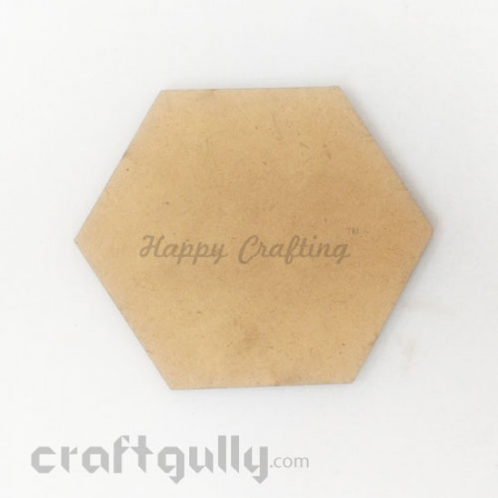 MDF Blank Coasters 115mm - Hexagon - Pack Of 1