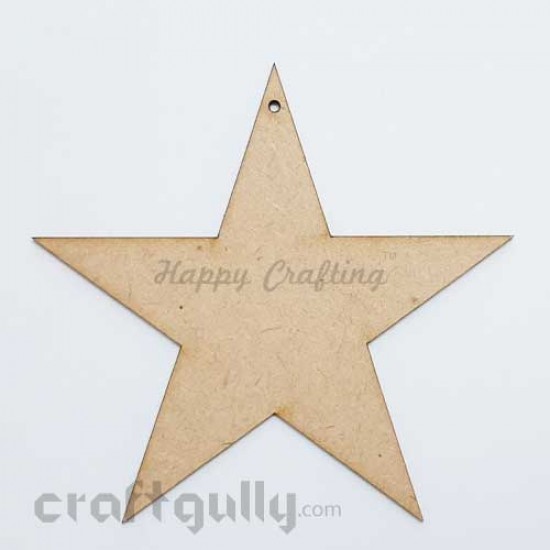 MDF Blank Designer Shapes 100mm - Star - Pack of 1