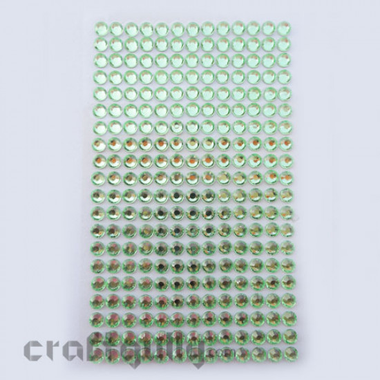 Rhinestone Stick-ons 6mm - Green