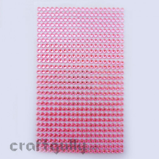Rhinestone Stick-ons - Baby Pink (Small)