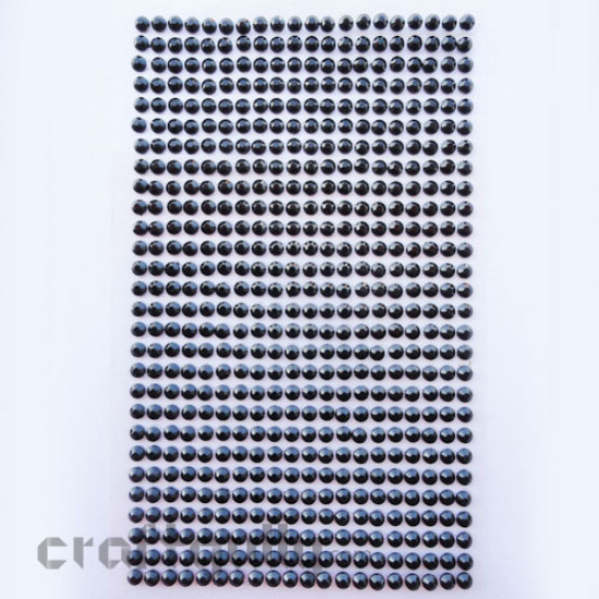 Rhinestone Stick-ons 4mm - Black
