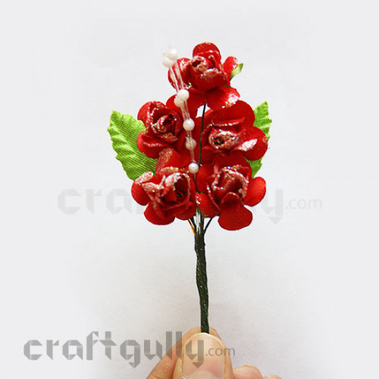 Artificial Flowers - Red