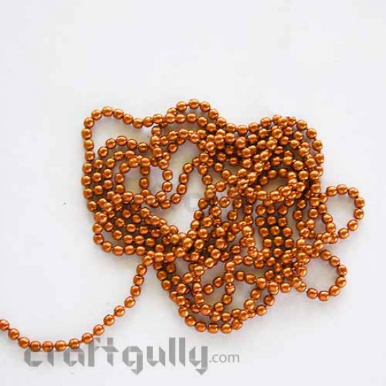 Ball Chains 2mm - Copper - 9 Feet