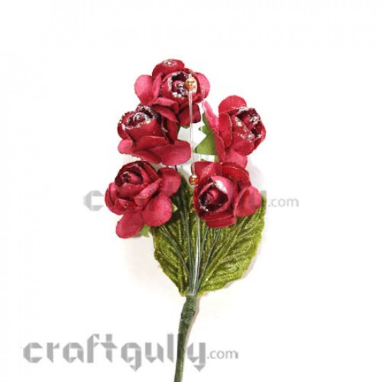 Artificial Flowers - Maroon