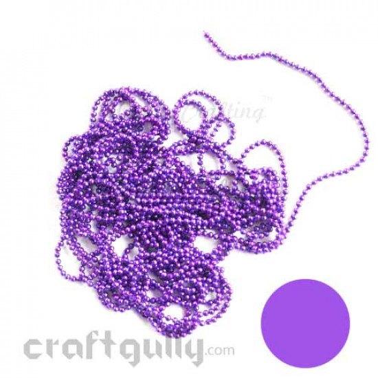 Ball Chain 2mm - Violet - 9 Feet