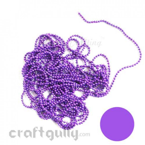 Ball Chains 1mm - Violet - 9 Feet