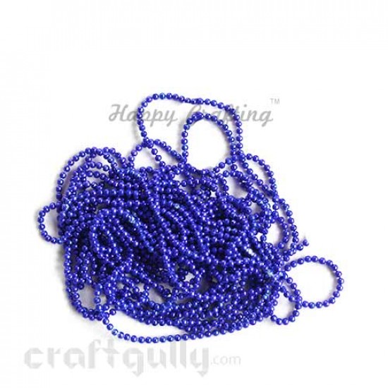 Ball Chains 1mm - Royal Blue - 9 Feet