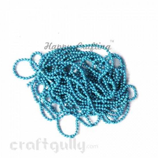 Ball Chains 1mm - Turquoise - 9 Feet